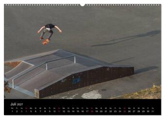 it's SKATEBOARDING (hochwertiger Premium Wandkalender 2027 DIN A2 quer), Kunstdruck in Hochglanz