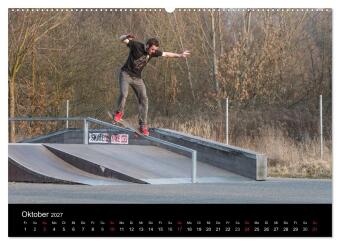 it's SKATEBOARDING (hochwertiger Premium Wandkalender 2027 DIN A2 quer), Kunstdruck in Hochglanz