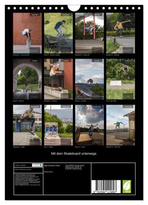 Mit dem Skateboard unterwegs (Wandkalender 2027 DIN A4 hoch), CALVENDO Monatskalender