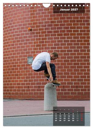 Mit dem Skateboard unterwegs (Wandkalender 2027 DIN A4 hoch), CALVENDO Monatskalender