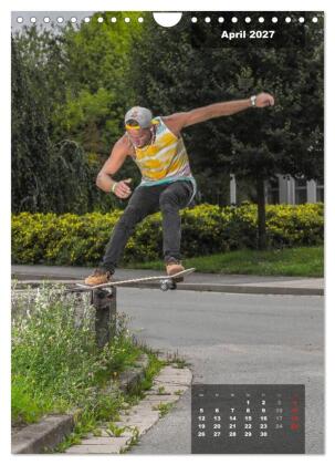 Mit dem Skateboard unterwegs (Wandkalender 2027 DIN A4 hoch), CALVENDO Monatskalender