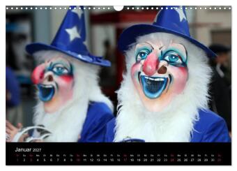 Basler Fasnacht - die drey scheenschte Dääg (Wandkalender 2027 DIN A3 quer), CALVENDO Monatskalender