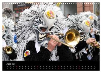 Basler Fasnacht - die drey scheenschte Dääg (Wandkalender 2027 DIN A3 quer), CALVENDO Monatskalender