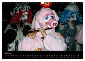 Basler Fasnacht - die drey scheenschte Dääg (Wandkalender 2027 DIN A3 quer), CALVENDO Monatskalender