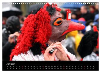 Basler Fasnacht - die drey scheenschte Dääg (Wandkalender 2027 DIN A3 quer), CALVENDO Monatskalender