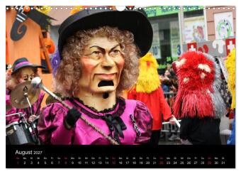 Basler Fasnacht - die drey scheenschte Dääg (Wandkalender 2027 DIN A3 quer), CALVENDO Monatskalender