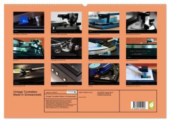 Vintage Turntables Made In Schwarzwald (hochwertiger Premium Wandkalender 2027 DIN A2 quer), Kunstdruck in Hochglanz