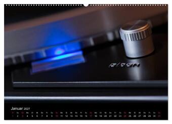 Vintage Turntables Made In Schwarzwald (hochwertiger Premium Wandkalender 2027 DIN A2 quer), Kunstdruck in Hochglanz