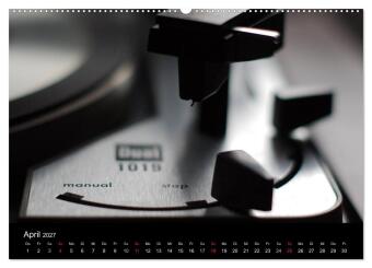 Vintage Turntables Made In Schwarzwald (hochwertiger Premium Wandkalender 2027 DIN A2 quer), Kunstdruck in Hochglanz