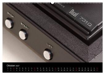 Vintage Turntables Made In Schwarzwald (hochwertiger Premium Wandkalender 2027 DIN A2 quer), Kunstdruck in Hochglanz