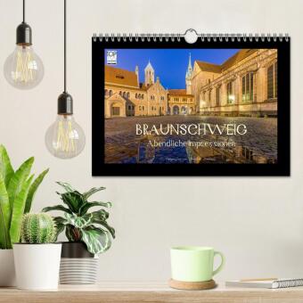 BRAUNSCHWEIG - Abendliche Impressionen (Wandkalender 2027 DIN A4 quer), CALVENDO Monatskalender