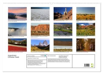 Argentinien Christian Heeb (Wandkalender 2027 DIN A2 quer), CALVENDO Monatskalender