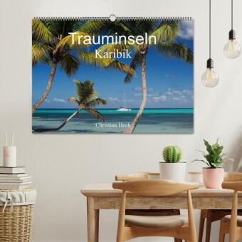Trauminseln Karibik Christian Heeb (Wandkalender 2027 DIN A2 quer), CALVENDO Monatskalender