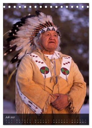 Indianer, Portrait Collection 1 (Tischkalender 2027 DIN A5 hoch), CALVENDO Monatskalender