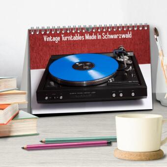 Vintage Turntables Made In Schwarzwald (Tischkalender 2027 DIN A5 quer), CALVENDO Monatskalender