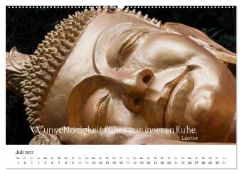 Reisefreu(n)de: Leben in Harmonie - buddhistische Zitate (hochwertiger Premium Wandkalender 2027 DIN A2 quer), Kunstdruck in Hochglanz