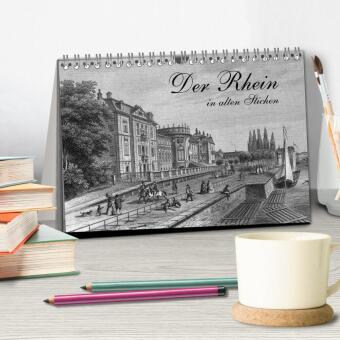 Der Rhein in alten Stichen (Tischkalender 2027 DIN A5 quer), CALVENDO Monatskalender