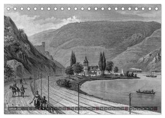 Der Rhein in alten Stichen (Tischkalender 2027 DIN A5 quer), CALVENDO Monatskalender