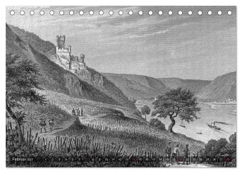 Der Rhein in alten Stichen (Tischkalender 2027 DIN A5 quer), CALVENDO Monatskalender