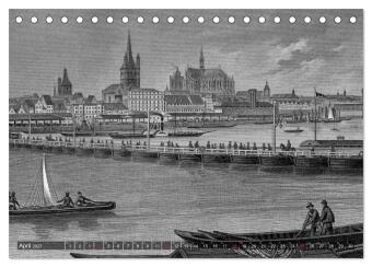 Der Rhein in alten Stichen (Tischkalender 2027 DIN A5 quer), CALVENDO Monatskalender