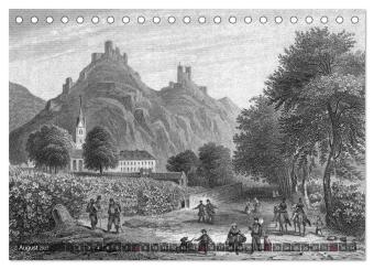 Der Rhein in alten Stichen (Tischkalender 2027 DIN A5 quer), CALVENDO Monatskalender