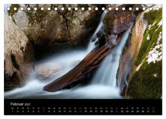 Kuhflucht Wasserfälle bei Farchant (Tischkalender 2027 DIN A5 quer), CALVENDO Monatskalender