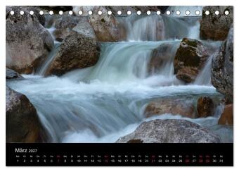 Kuhflucht Wasserfälle bei Farchant (Tischkalender 2027 DIN A5 quer), CALVENDO Monatskalender