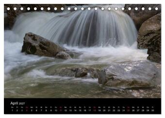 Kuhflucht Wasserfälle bei Farchant (Tischkalender 2027 DIN A5 quer), CALVENDO Monatskalender