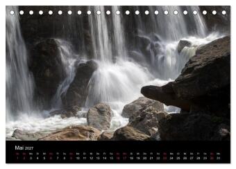 Kuhflucht Wasserfälle bei Farchant (Tischkalender 2027 DIN A5 quer), CALVENDO Monatskalender