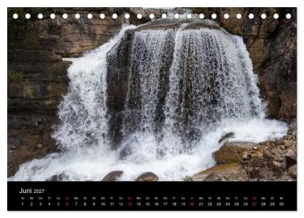 Kuhflucht Wasserfälle bei Farchant (Tischkalender 2027 DIN A5 quer), CALVENDO Monatskalender