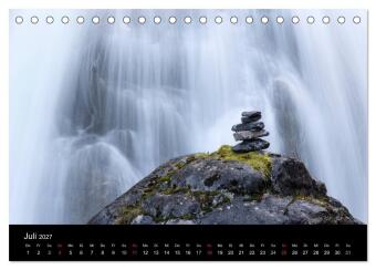 Kuhflucht Wasserfälle bei Farchant (Tischkalender 2027 DIN A5 quer), CALVENDO Monatskalender