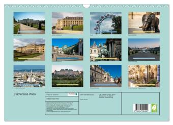Städtereise Wien (Wandkalender 2027 DIN A3 quer), CALVENDO Monatskalender