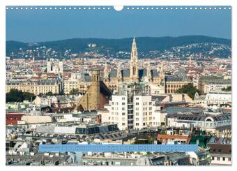 Städtereise Wien (Wandkalender 2027 DIN A3 quer), CALVENDO Monatskalender