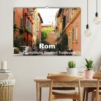 Rom - der gemütliche Stadtteil Trastevere (Wandkalender 2027 DIN A2 quer), CALVENDO Monatskalender