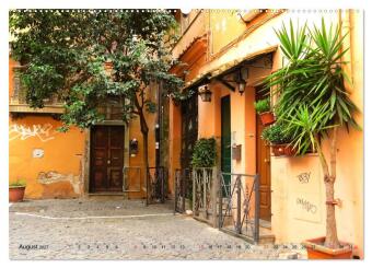 Rom - der gemütliche Stadtteil Trastevere (Wandkalender 2027 DIN A2 quer), CALVENDO Monatskalender