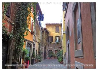Rom - der gemütliche Stadtteil Trastevere (Wandkalender 2027 DIN A2 quer), CALVENDO Monatskalender
