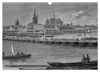 Der Rhein in alten Stichen (Wandkalender 2027 DIN A3 quer), CALVENDO Monatskalender