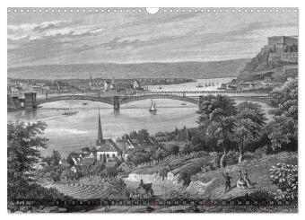 Der Rhein in alten Stichen (Wandkalender 2027 DIN A3 quer), CALVENDO Monatskalender