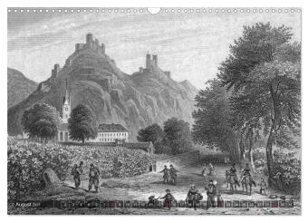 Der Rhein in alten Stichen (Wandkalender 2027 DIN A3 quer), CALVENDO Monatskalender