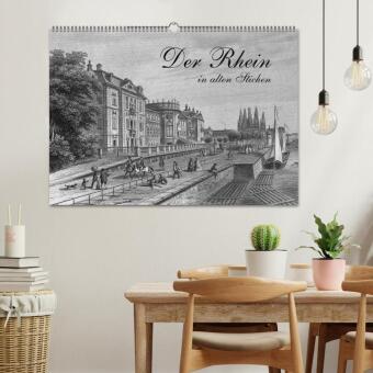 Der Rhein in alten Stichen (Wandkalender 2027 DIN A2 quer), CALVENDO Monatskalender