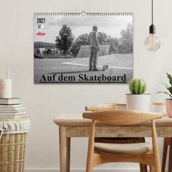 Auf dem Skateboard (Wandkalender 2027 DIN A3 quer), CALVENDO Monatskalender