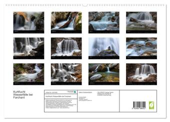 Kuhflucht Wasserfälle bei Farchant (hochwertiger Premium Wandkalender 2027 DIN A2 quer), Kunstdruck in Hochglanz