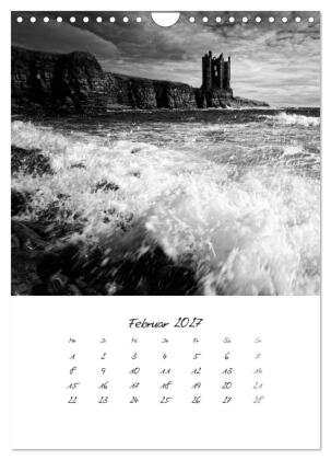 Schottland Monochrom (Wandkalender 2027 DIN A4 hoch), CALVENDO Monatskalender