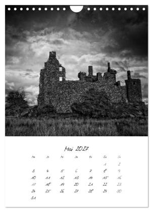 Schottland Monochrom (Wandkalender 2027 DIN A4 hoch), CALVENDO Monatskalender