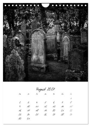 Schottland Monochrom (Wandkalender 2027 DIN A4 hoch), CALVENDO Monatskalender