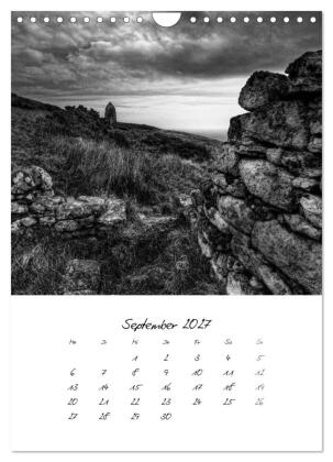 Schottland Monochrom (Wandkalender 2027 DIN A4 hoch), CALVENDO Monatskalender