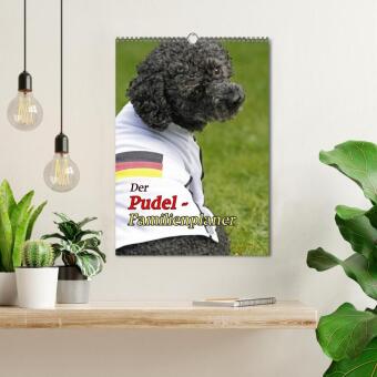 Der Pudel-Familienplaner (Wandkalender 2027 DIN A3 hoch), CALVENDO Monatskalender
