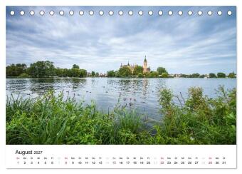 Schweriner Märchenschloss (Tischkalender 2027 DIN A5 quer), CALVENDO Monatskalender