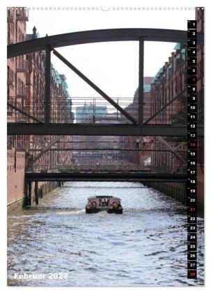 HAMBURG - Ansichten (Wandkalender 2027 DIN A2 hoch), CALVENDO Monatskalender