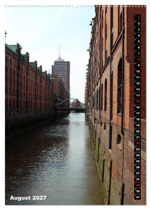 HAMBURG - Ansichten (Wandkalender 2027 DIN A2 hoch), CALVENDO Monatskalender